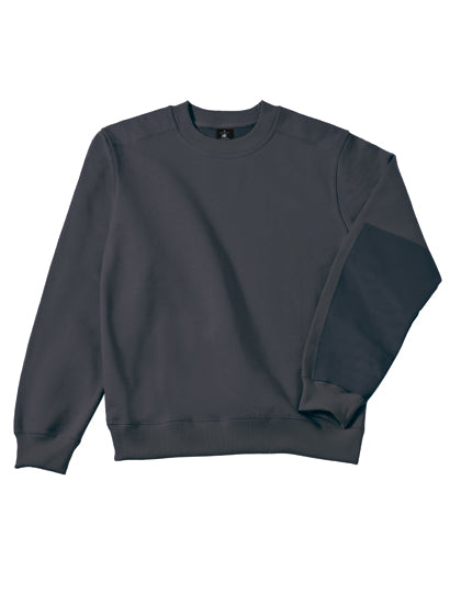 Werk Sweater Ronde Hals Versterkte Schouders & Ellebogen | B&C Hero Pro WUC20