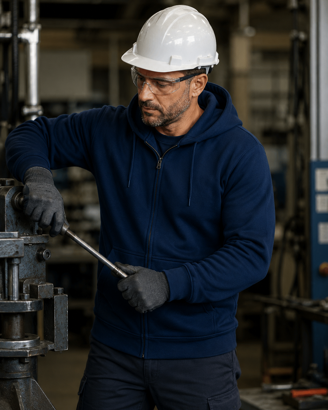 Premium Werkhoodie met Rits Heren & Dames – Comfortabele Hoodie voor Werk en Vrije Tijd | GSF600