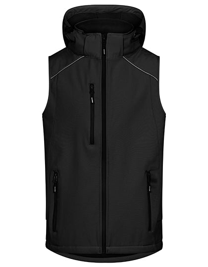 Softshell Bodywarmer Heren Waterdicht Winddicht met Afneembare Kap | E7840