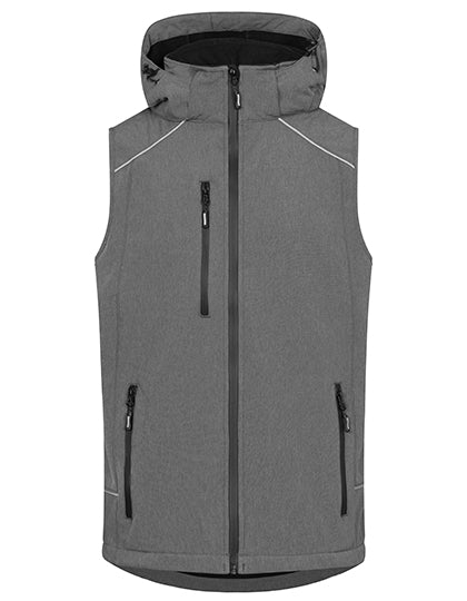 Softshell Bodywarmer Heren Waterdicht Winddicht met Afneembare Kap | E7840