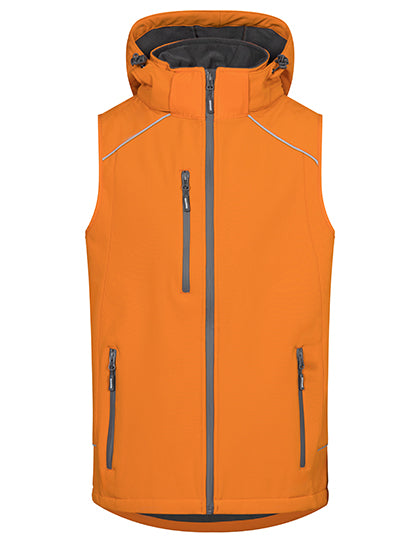 Softshell Bodywarmer Heren Waterdicht Winddicht met Afneembare Kap | E7840