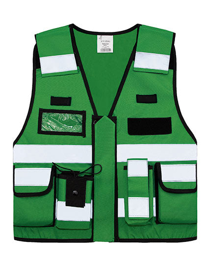 Tactisch Veiligheidsvest met Reflecterende Strepen en Opbergvakken | KX040
