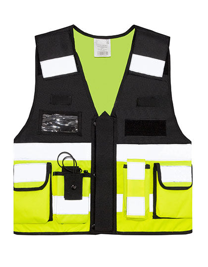 Tactisch Veiligheidsvest met Reflecterende Strepen en Opbergvakken | KX040