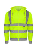 Hi-Vis Werkhoodie met Rits en Kap EN ISO 20471 Fluogeel/Marine | Portwest KX422