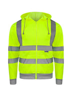 Hi-Vis Werkhoodie met Rits en Kap EN ISO 20471 Fluogeel/Marine | Portwest KX422