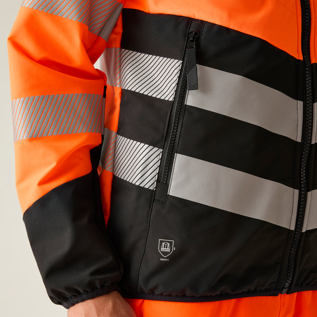 Regatta High Visibility Softshell Werkjas EN ISO 20471 – RG953