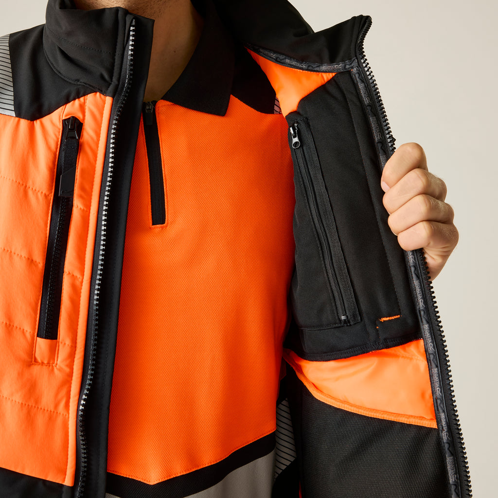 Regatta High Visibility Softshell Werkjas EN ISO 20471 – RG953