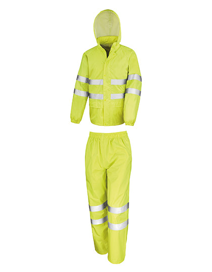 Hi-Vis Waterdicht Regenpak – Reflecterend Werkpak voor Wegenbouw, Bouw & Infrastructuur - RT216