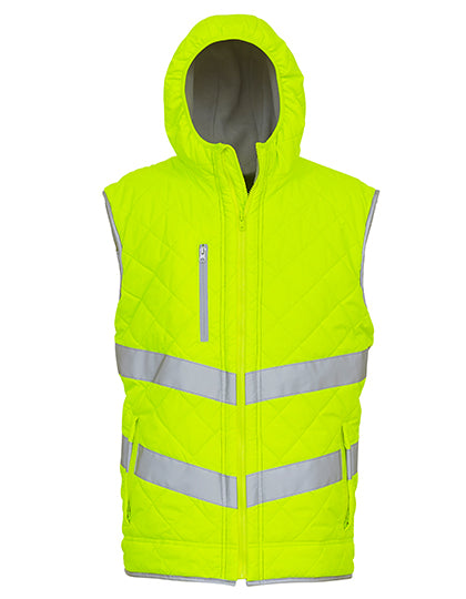 Yoko High Visibility Bodywarmer met Capuchon EN ISO 20471 – YK007
