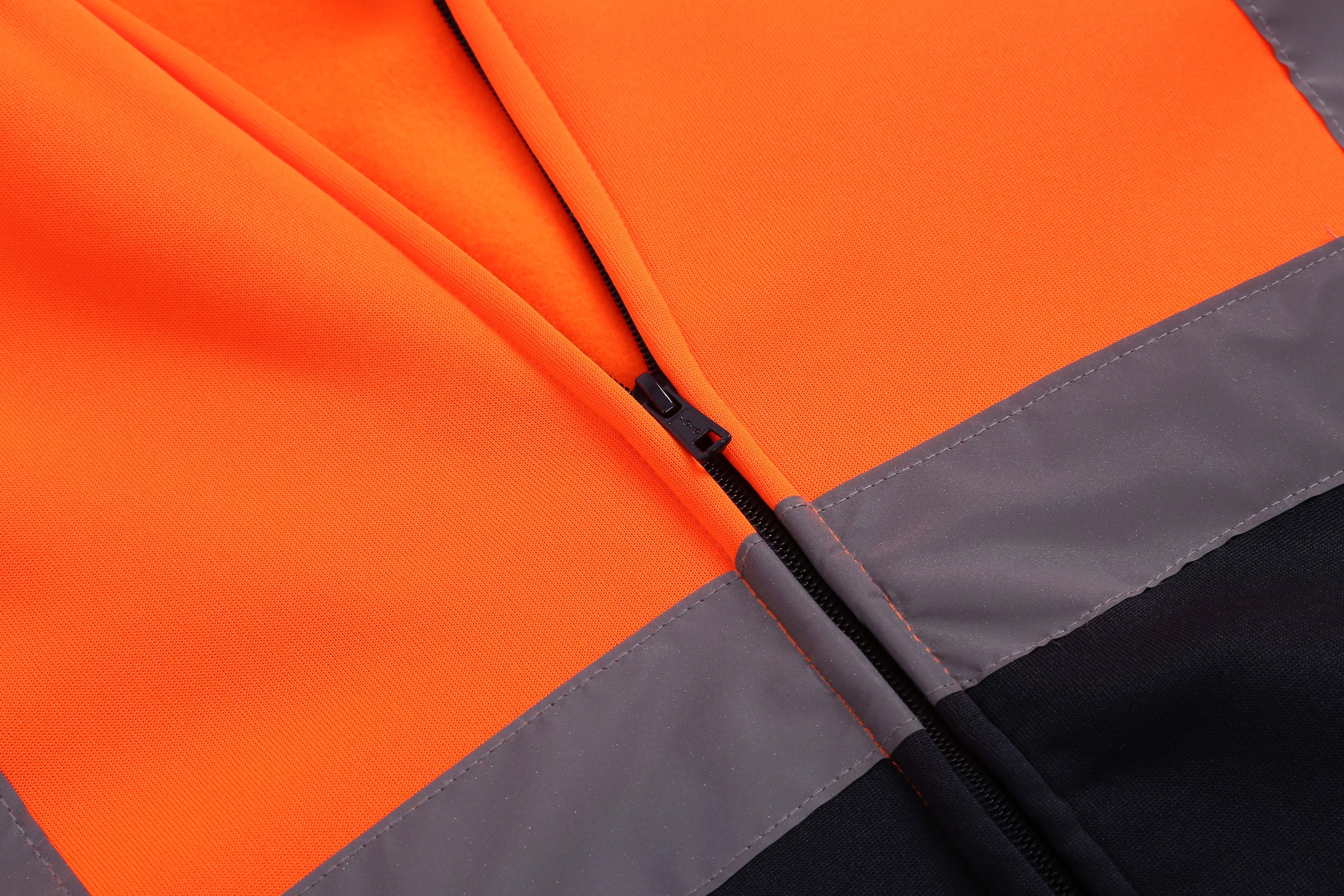 Hi-Vis Veiligheidshoodie met Rits  – Reflecterende Werkhoodie Klasse 3 | HVK07