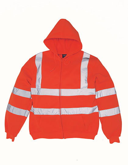 Hi-Vis Veiligheidshoodie met Rits  – Reflecterende Werkhoodie Klasse 3 | HVK07
