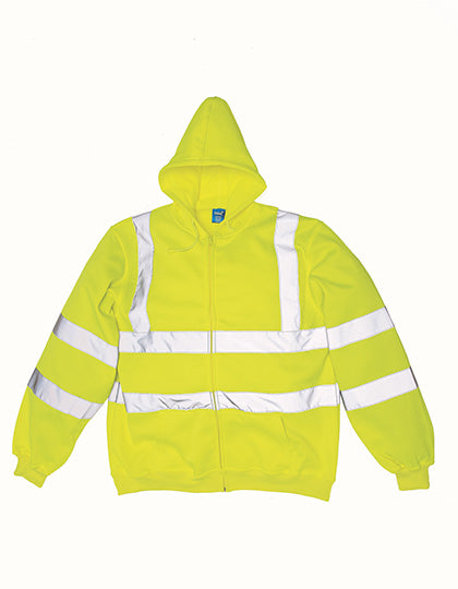 Hi-Vis Veiligheidshoodie met Rits  – Reflecterende Werkhoodie Klasse 3 | HVK07
