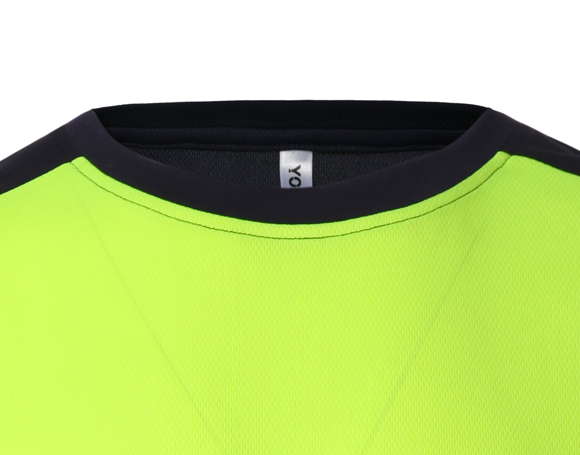 Hi-Vis T-Shirt Klasse 2 Fluogeel Marineblauw Reflecterend Werkshirt - YK400