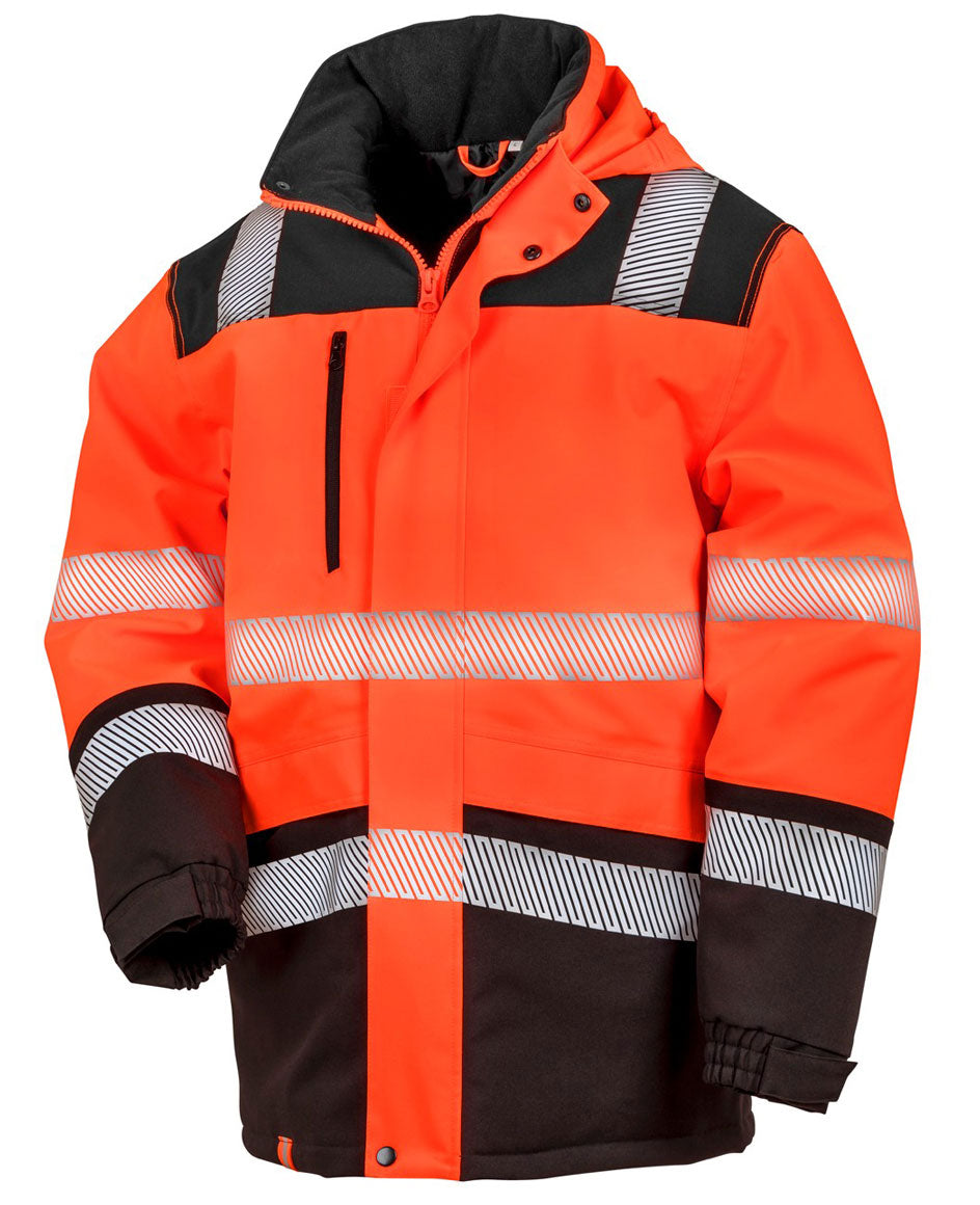 High Visibility Waterproof Work Red Jacket – Bedrukbaar met Uw Logo